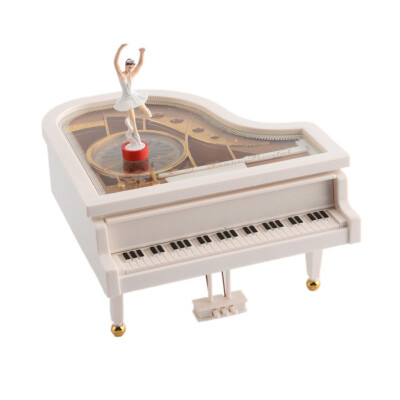 

Piano Hand Cranked Clockwork Type Women Dancing Swivel Doll Music Boxes Valentines Day Gifts Home Decor Wedding Party Supplies