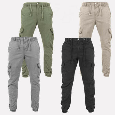 

Mens Sport Cargo Pants Long Trousers Tracksuit Casual Workout Joggers Sweatpants