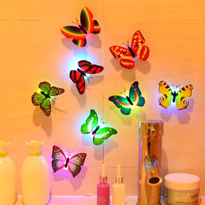 

12 PCs 3D Butterfly Wall Stickers Crafts Butterflies Magnetic Decals For Kids Room Home Decoration