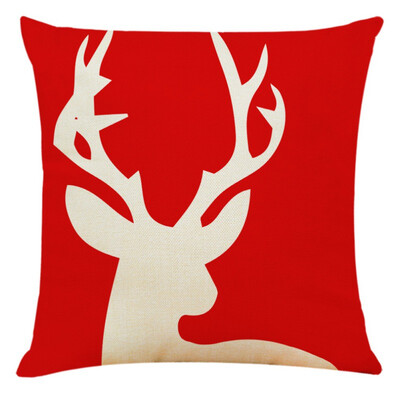 

Christmas Pillow Cover Linen Decorative Pillowcases Sofa Cushion Cover For Home Living Room 4545cm Without Core