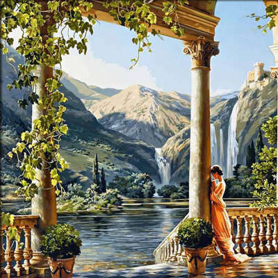 

Wall Landscape Oil Painting By Numbers Pinturas Al Oleo Home Cuadros Decoracion Pictures Canvas Oil Painting Coloring By Number