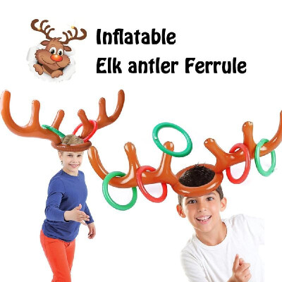 

Inflatable Elk Antler Ferrule Reindeer Antler Ring Toss Game for Christmas Party Supplies Xmas Target Game Toy