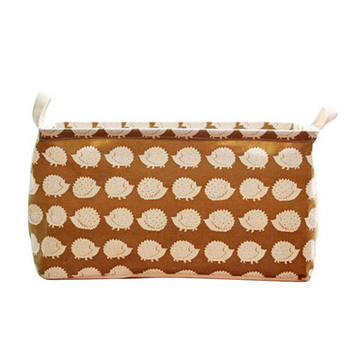 

Funny Cartoon Animal Printed Cotton With Hand Sundries Storage Basket Home Garden Storage Organization