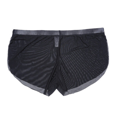 

Men Pajama Sides Split Shorts Sexy Low waist Ultra-thin Mens Sleeping Bottom Man Homewear Casual Sleep Bottom For Male