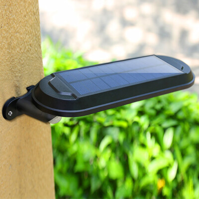 

〖Follure〗Waterproof Solar Power Motion Sensor Wall Mount LED Light Outdoor Garden Lamp BK