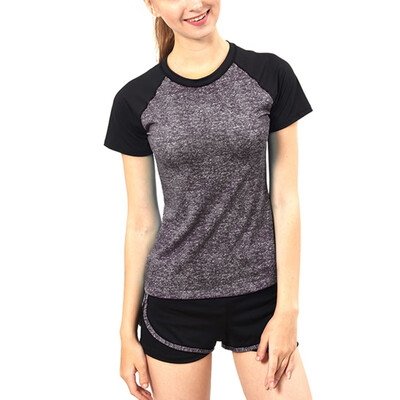 

Women Quick Dry Sports Running T-shirt Short Sleeve Yoga Gym Fitness Jogging Exercise Tops