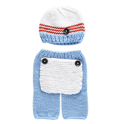 

Cute Soft Newborn Baby Photography Props Baby Hat Cap Baby GirlBoy Clothes Newborn Crochet Outfits