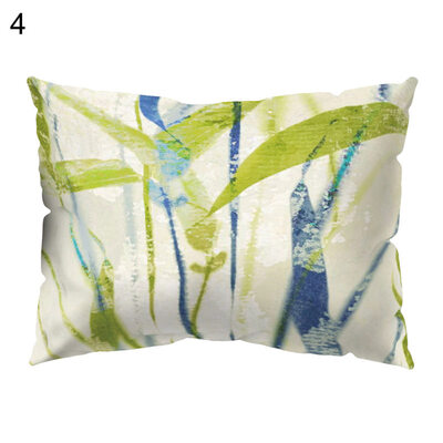 

Multicolor Eucalyptus Leaf Cactus Peony Pillow Case Cushion Cover Home Decor