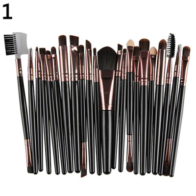 

22 Pcs Pro Powder Foundation Eyeshadow Eyeliner Blusher Lip Brush Set Makeup Tool