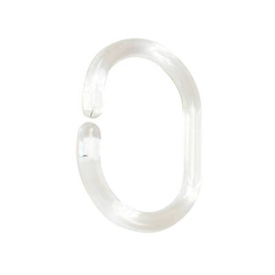 

24pcsset Bendable Transparent C Shape Hanging Shower Curtain Ring Bathroom Curtains Accessories Hook