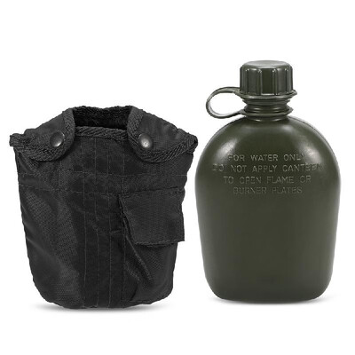 

Outdoor Military Canteen Bottle Camping Hiking Backpacking Survival Water Bottle Kettle with Cover
