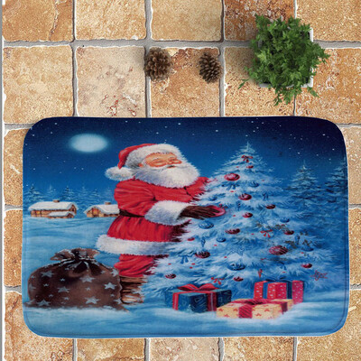 

Tailored Christmas Festival Entrance Door Bathroom Mat Indoor Bath Decor