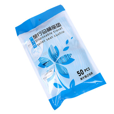 

50pcs Toilet Seat Cover Disposable Sticker Travel Business Waterproof Antibacterial Thickening Universal Mat