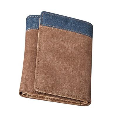 

Fashion Trifold Men Short Wallet Credit Card Multi Slots Purse Coins Money Bag
