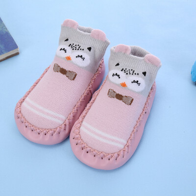 

12 Kinds 2Pcs Autumn Baby Stock Casual Fashion Children Cute Cartoon Slippers Kids Non-Slip Cotton Floor Socks