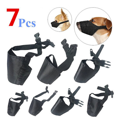 

〖Follure〗7 PCS Anti-Biting Barking Muzzles Adjustable Dog Mouth Cover Small Medium Large