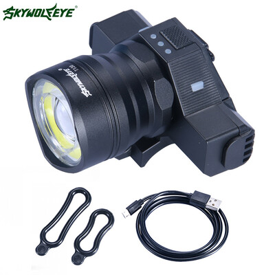 

New 5000LM COBT6 LED Bicycle Light Rechargeable Zoom 5 Modes Torch Light Set