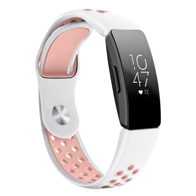 

High Quality Bracelet Inspire HR Two-Color Silicone TPU Strap For Fitbit Inspire Smart Watch Strap