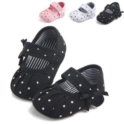 

Newborn Baby Girl Soft Sole Canvas Crib Shoes Anti-slip Sneaker Prewalker 0-18M