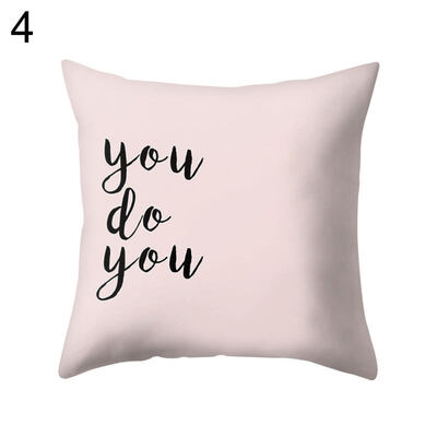 

Cartoon Animal Bus Letters Throw Pillow Case Sofa Bed Cushion Cover Home Decor