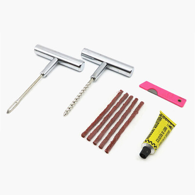 

Heavy Duty Motorcycle Car Tubeless Vacuum Flat Tyre Puncture Repair Tool Kit