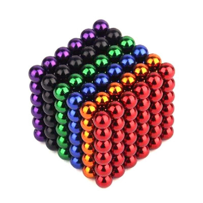 

216Pcs 3mm Magnetic Ball Set Magic Magnet Cube Building Toy for Stress Relief Mix 6-Color
