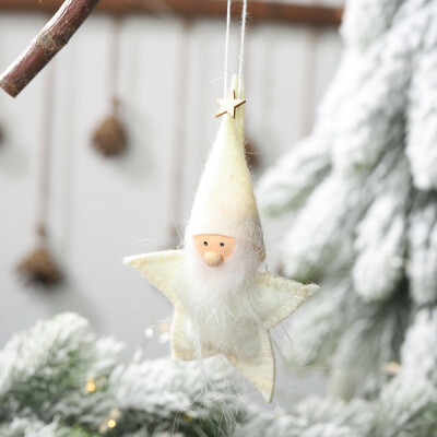 

Christmas Drop Ornaments Plush Doll Christmas Pendant Decorative Hanging Ornaments Seasonal Home Party Decorations