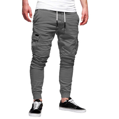 

Gobestart Fashion Mens Sport Pure Color Bandage Casual Loose Sweatpants Drawstring Pant