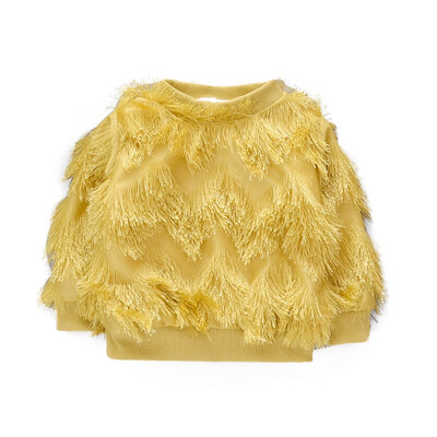 

Toddler Infant Baby Girls Thicken Tops Autumn Winter Long Sleeve Tassel Kids Clothes Girls Sweatshirts 1-4Y