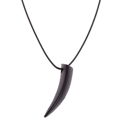 

Fashion Brave Mens Necklace Stainless Steel Wolf Tooth Necklace Animal Pendant Necklaces Jewelry Gift Wholesale