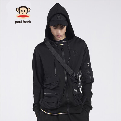 

PaulFrankBig Monkey Spring New Sweater Mens Sports Loose Zip Cardigan Loose Hoodie Mens Tide PFCTT191087M Black L