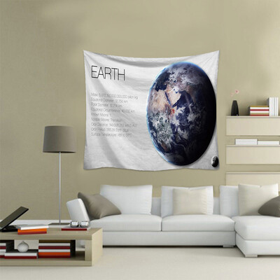 

Toponeto Fashion Tapestry Planet Universe Pattern Style Decorative Tapestry Home Decor