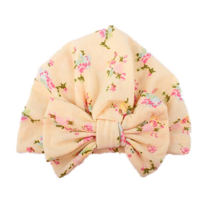 

Newborn Baby Sweet Hat Flower Bowknot Baby Cap Infant Girls Autumn Hats Soft Cotton Toddler Knit newborn baby photo