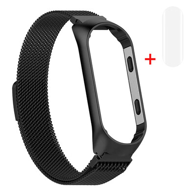 

〖Follure〗Milanese Magnetic Stainless Steel Watch Band Strap Film For Xiaomi Mi Band 4