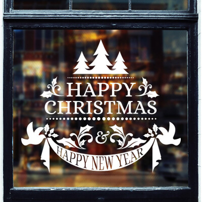 

〖Follure〗Vinyl Removable Wall Sticker Merry Christmas Decals For Christmas Wall Decal