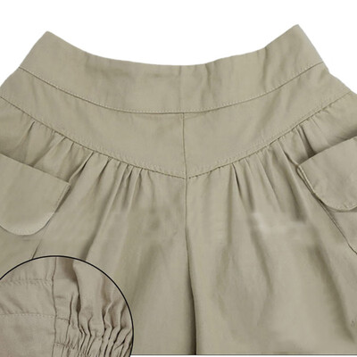 

Summer Plus size Short women -5XL Wide Leg Female Shorts Casual Loose Ladies Khaki High waist thin pantalones cortos S1
