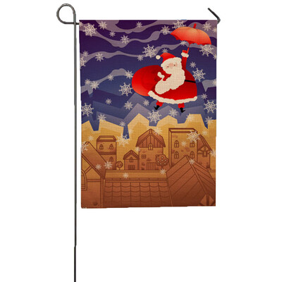

Tailored Christmas Garden Flag Indoor Outdoor Home Decor Letters Flowers Flag