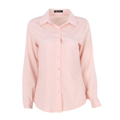 

Womens Ladies Slim Fit Long Sleeve Cotton Casual Blouse Shirt Top Fashion Blouse