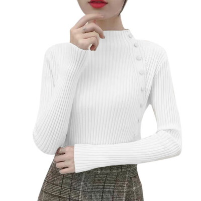 

2019 Autumn Winter Women Knitted Turtleneck Sweater Casual Soft Jumper Fashion Slim Femme Elasticity Pullovers