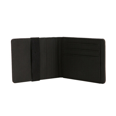 

RFID Blocking Men Wallet Secure Faux Leather Bag Cards Cash Elastic Band Holder