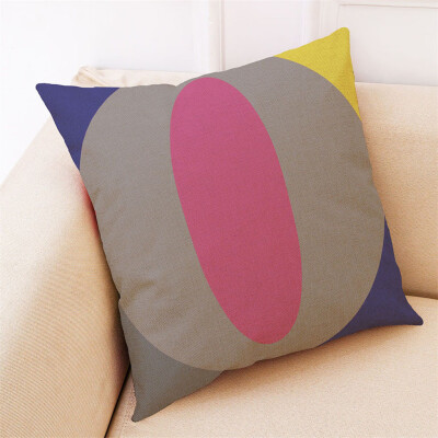 

Gobestart Letter Pattern Pillowcase Linen Sofa Cushion Cover Home Decoration Pillowcase