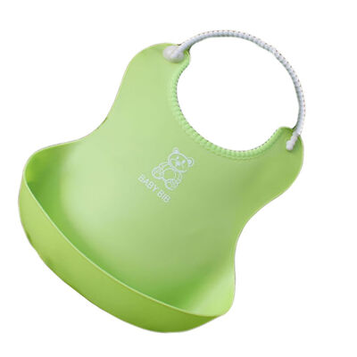 

Washable Waterproof Cute Baby Soft Feeding Silicone Bib Saliva Dripping Kid Infant Lunch Bibs Food Catcher Pocket