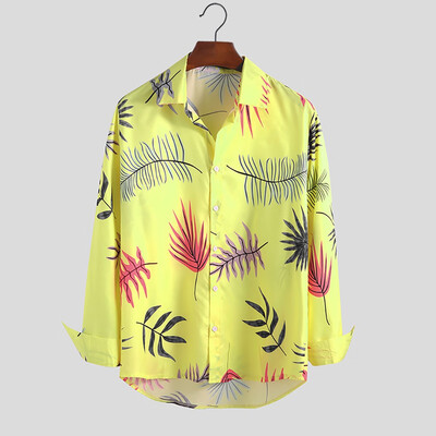 

Tailored Mens New Style Fashion Printed Long Sleeve Shirt Large Size Comfortable Blouse