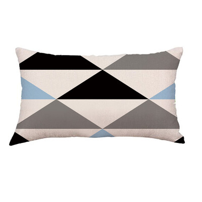 

〖Follure〗Super Soft Geometric Short Plush Pillowcase Sofa Pad Set Home Decoration