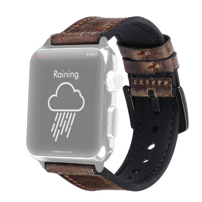 

〖Follure〗Leather Band Sweatproof Silicone Replacement Straps for iWatch 234 42mm44mm