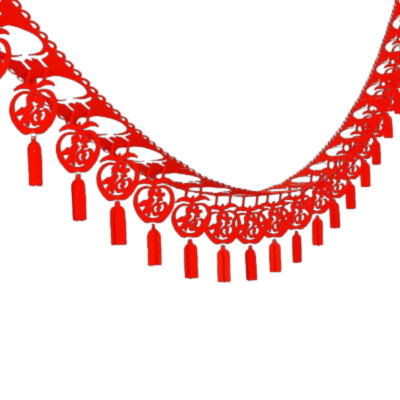 

Chinese Word Banner with Red Fringe for New Year Hanging Decoration Chinese New Year Flag String Lucky Decoration