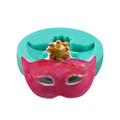 

Party Mask Shape Silicone Cake Topper Decor Mold Fondant Decorating Chocolate DIY Biscuit Sugarcraft Polymer Clay