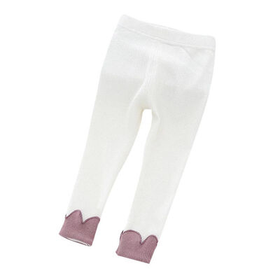 

Baby Children Girls Floral Patchwork Ankle Leggings Cotton Warm Fashion Infant Elastic Clothing Pants Leg Bottom
