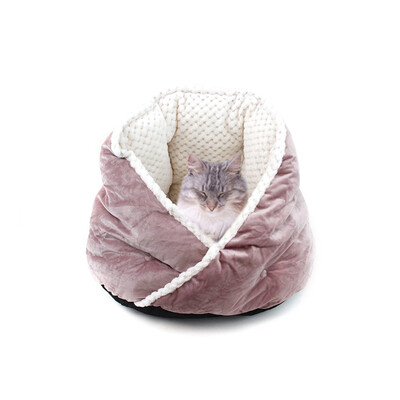 

Gobestart Dog Cat Winter Warm Sleeping Bag Soft Pet Bed Calming Sleeping Bud Bed