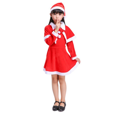 

3pcs Christmas Costumes Girls Christmas Costume Santa Claus Suit Female Costumes Childrens Clothing Set New